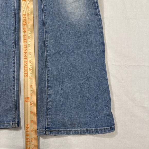 JEANS BOOT CUT Levis 515 Women's 12M Dark Wash Blue Stretch Mid Rise Denim - Picture 5 of 9